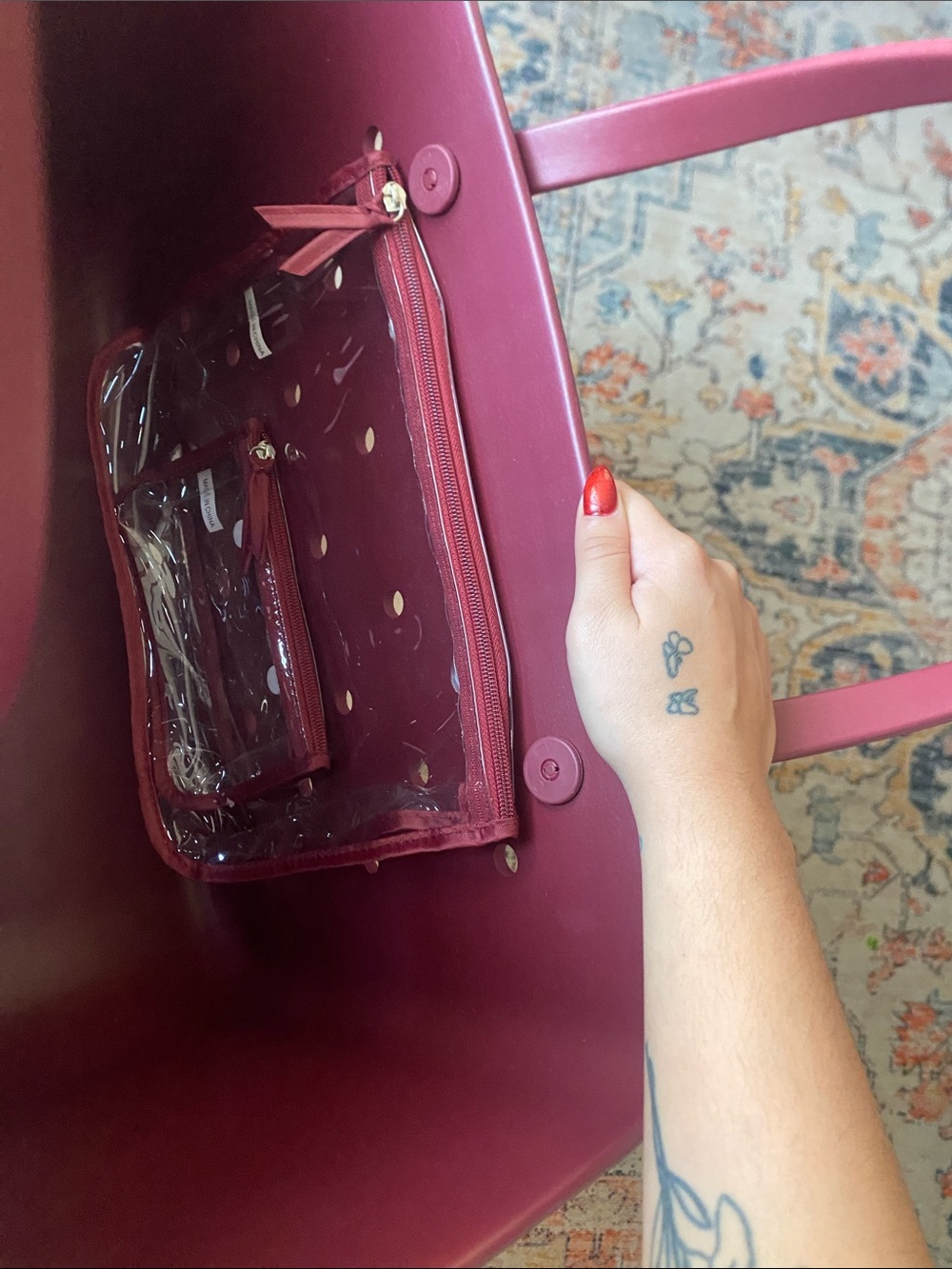 Maroon Logo Tote Bag - Maroon - Picture 3 of 6